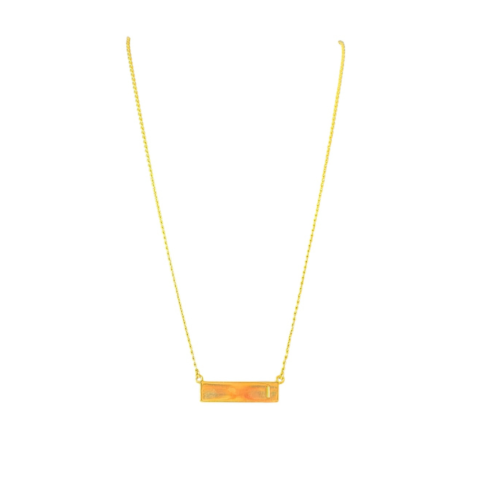 Women's Baublebar “I” Gold Bar Pendant Necklace